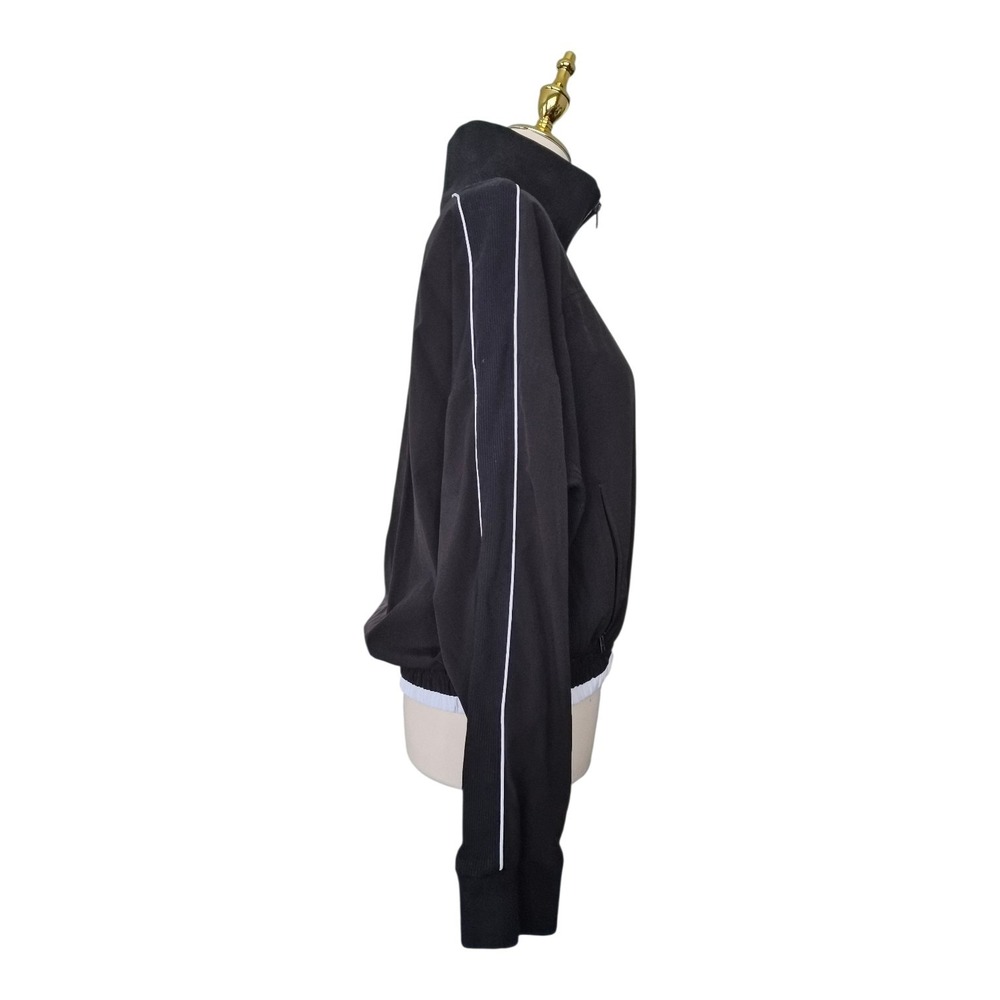 ATHLETA Brooklyn Track Bomber Womens Size Med Black Casual Comfy Sporty - Picture 5 of 7
